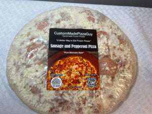 Sausage and Pepperoni Pizza, (frozen)